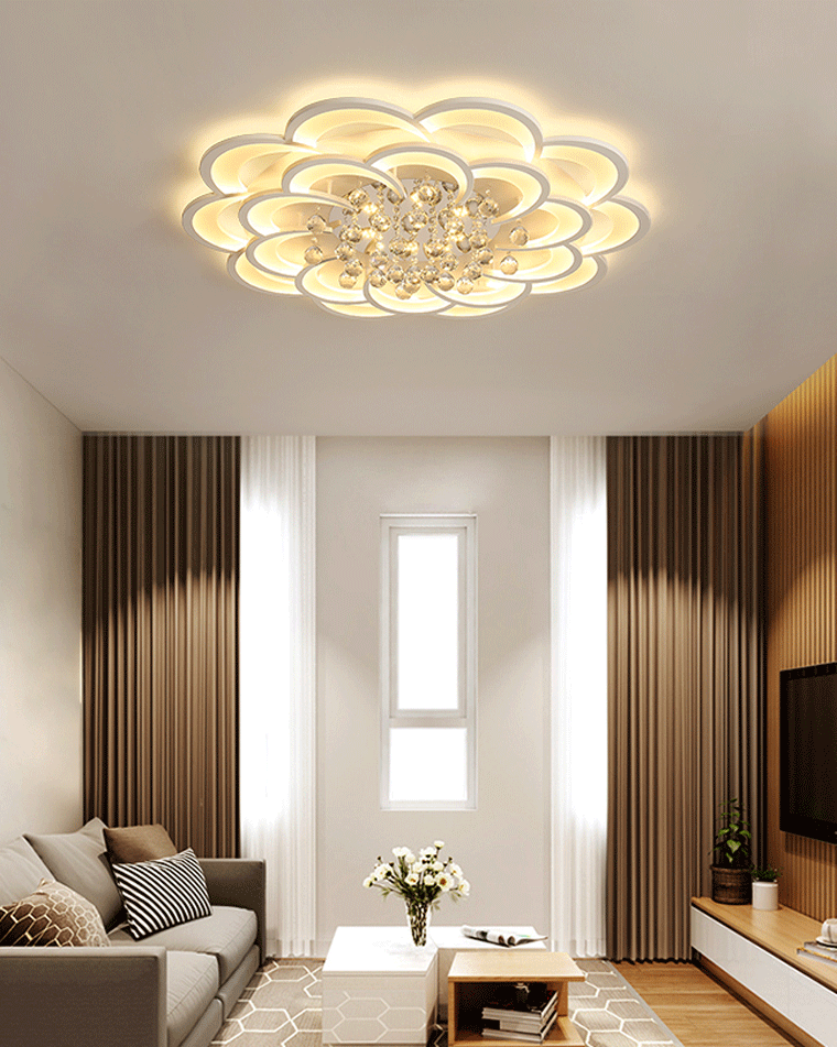 NÖRDI Flora | Lámpara de Techo LED de Cristal Regulable
