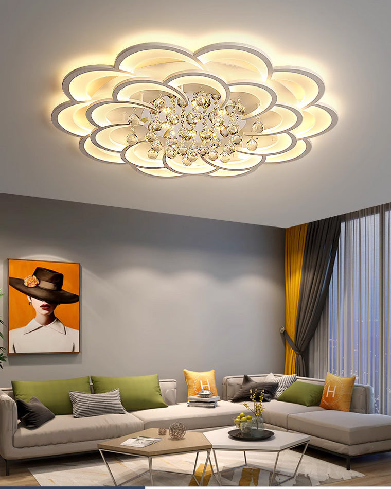 NÖRDI Flora | Lámpara de Techo LED de Cristal Regulable