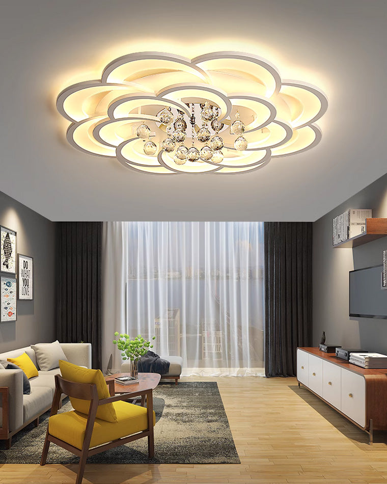 NÖRDI Flora | Lámpara de Techo LED de Cristal Regulable