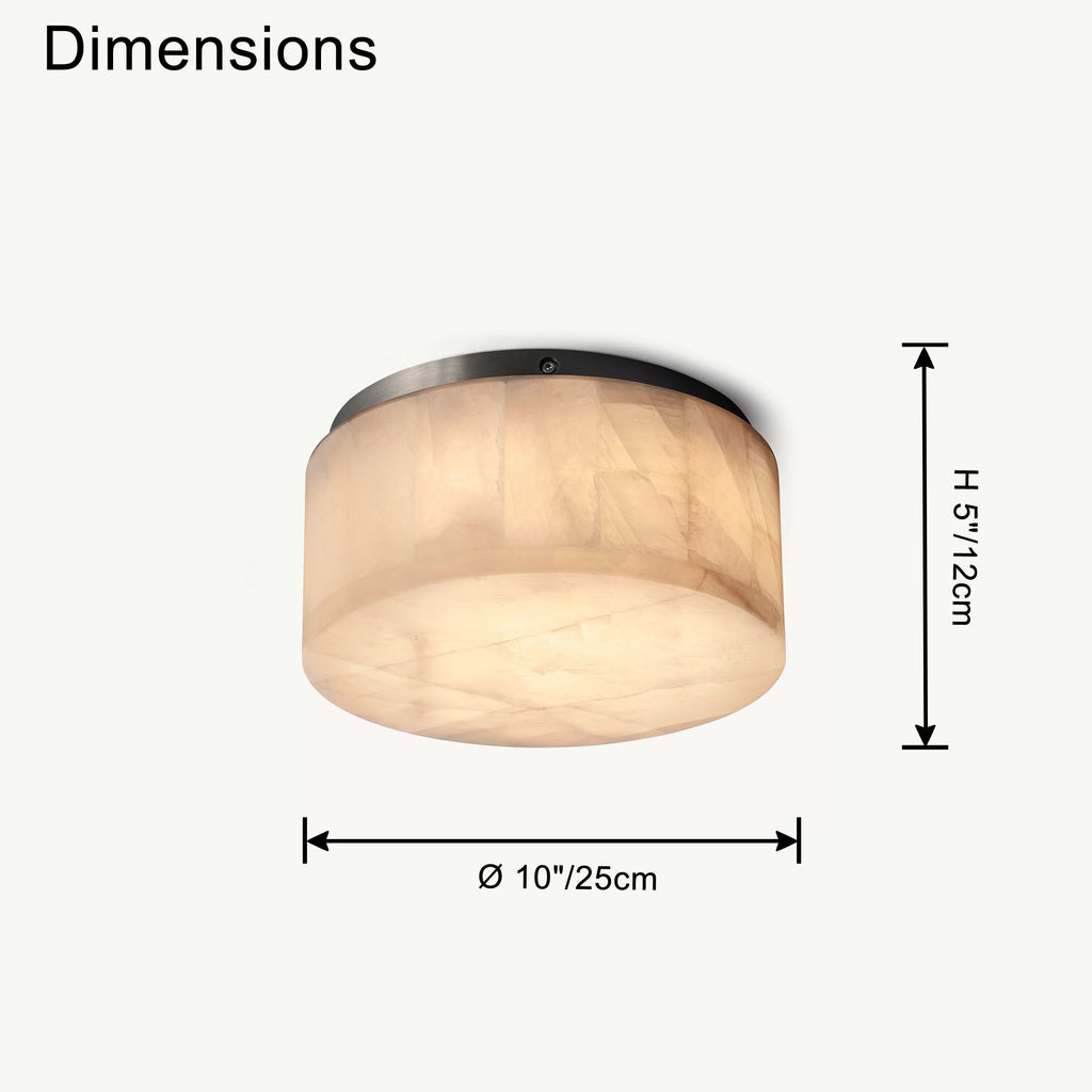 NÖRDI Alba | Lámpara de Techo LED Efecto Alabastro