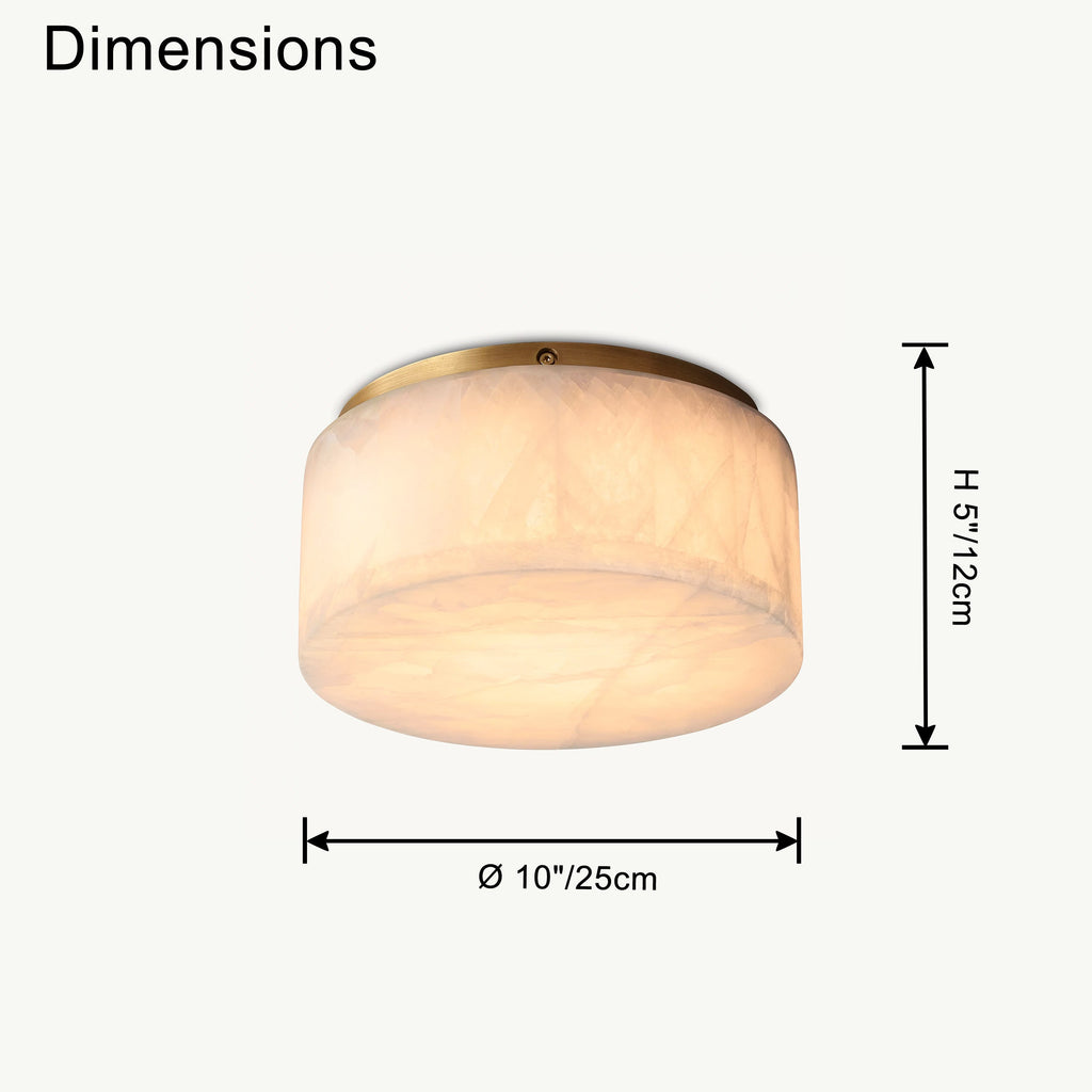 NÖRDI Alba | Lámpara de Techo LED Efecto Alabastro