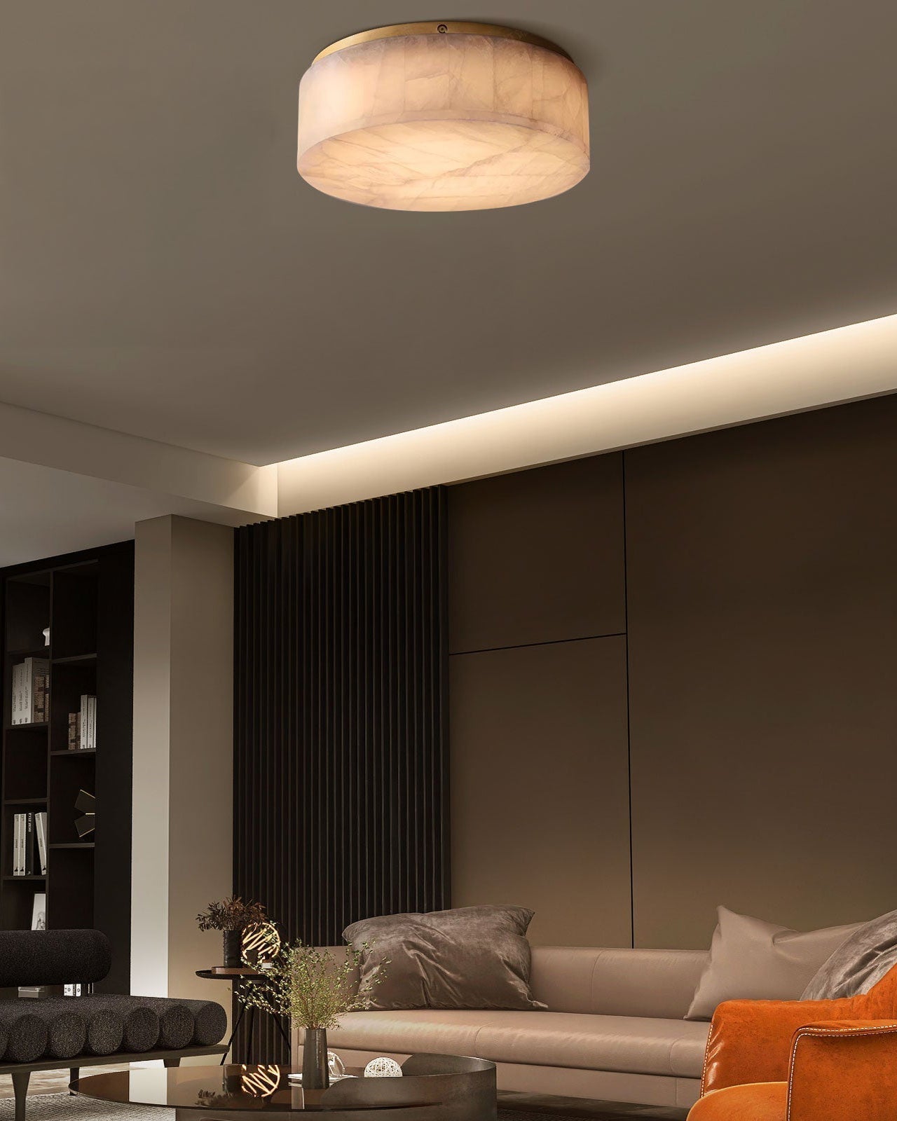 NÖRDI Alba | Lámpara de Techo LED Efecto Alabastro