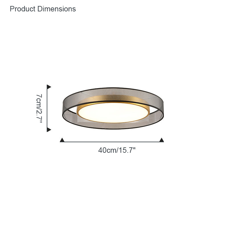 NÖRDI Linen | Lámpara de Techo LED de Tela Regulable