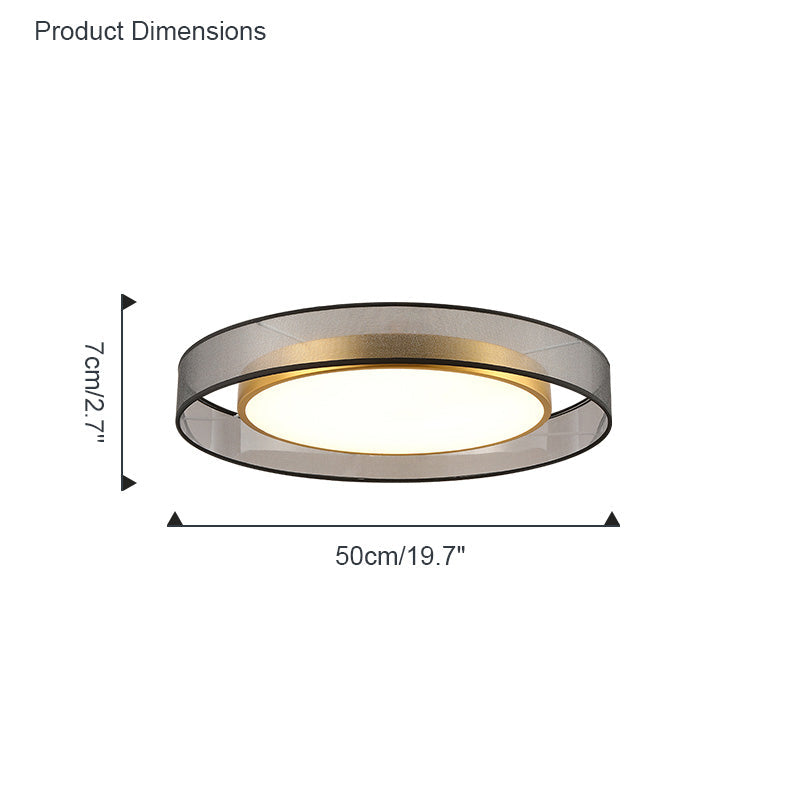 NÖRDI Linen | Lámpara de Techo LED de Tela Regulable
