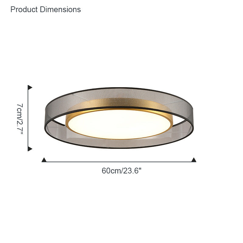 NÖRDI Linen | Lámpara de Techo LED de Tela Regulable