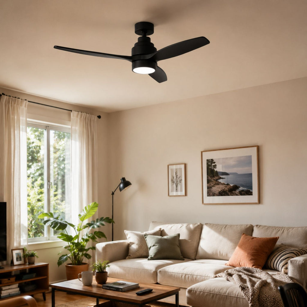 NÖRDI Breeze Onyx | Ventilador de Techo con Luz LED