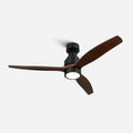 NÖRDI Breeze Walnut | Ventilador de Techo con Luz LED y Aspas de Madera Oscura