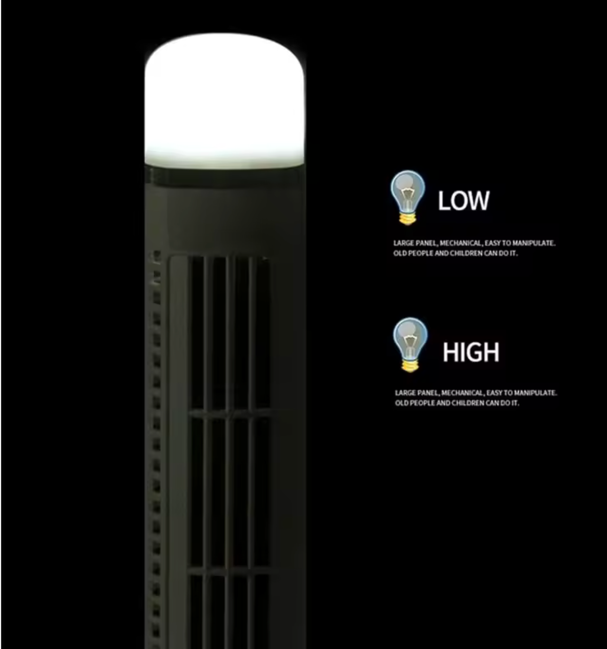 NÖRDI Flow | Ventilador de Torre Sin Aspas con LED