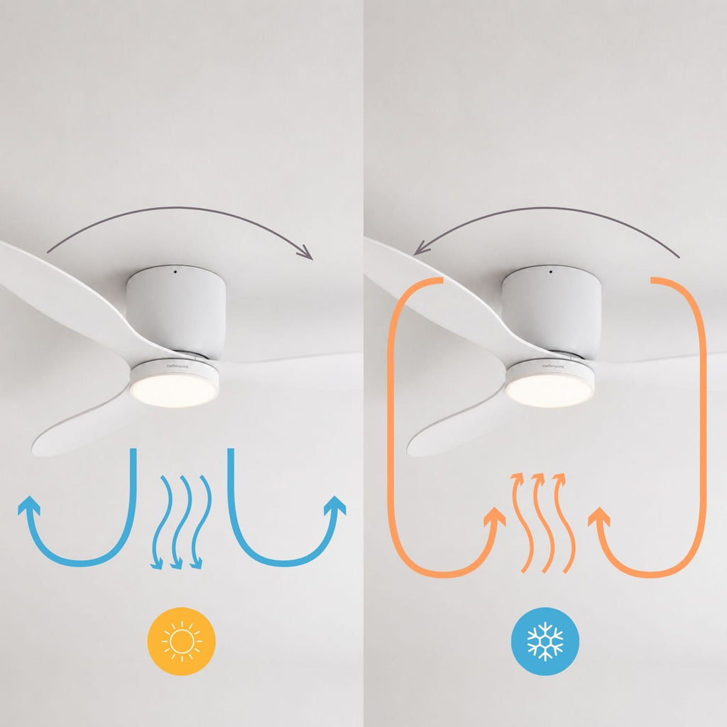 NÖRDI Breeze Air | Ventilador de Techo con Luz LED Minimalista
