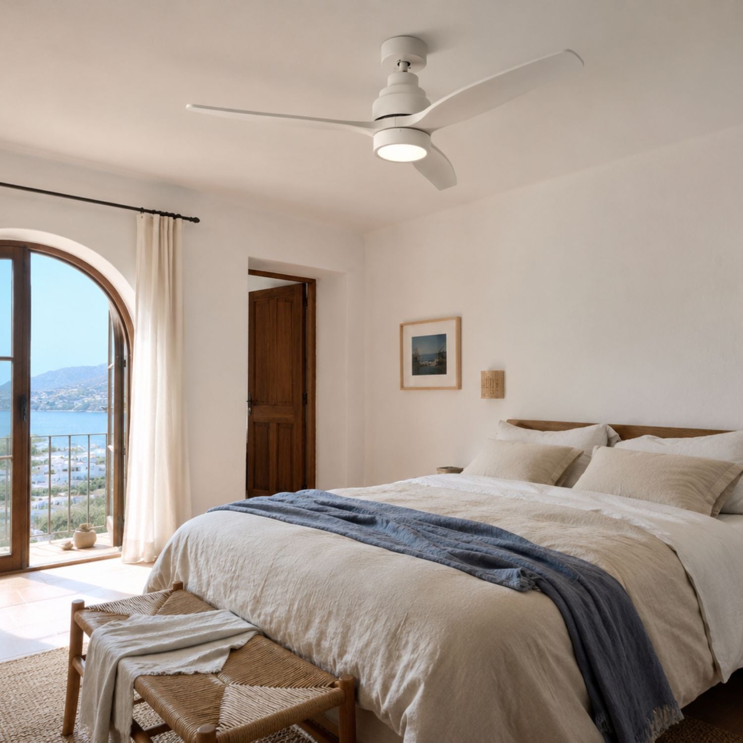 NÖRDI Breeze Pearl | Ventilador de Techo con Luz LED