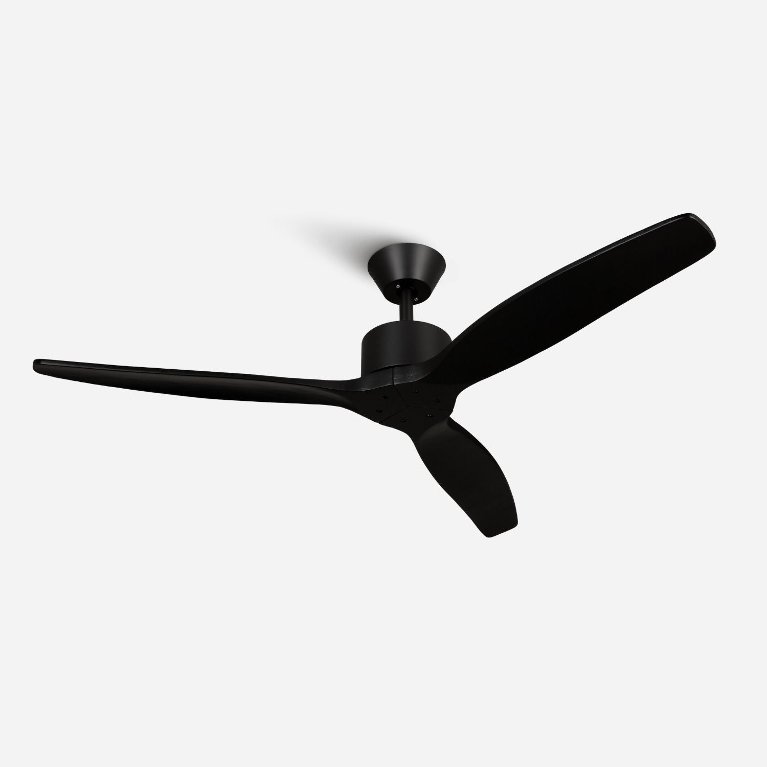 NÖRDI Breeze Noir | Ventilador de Techo Silencioso con Aspas de Madera Natural