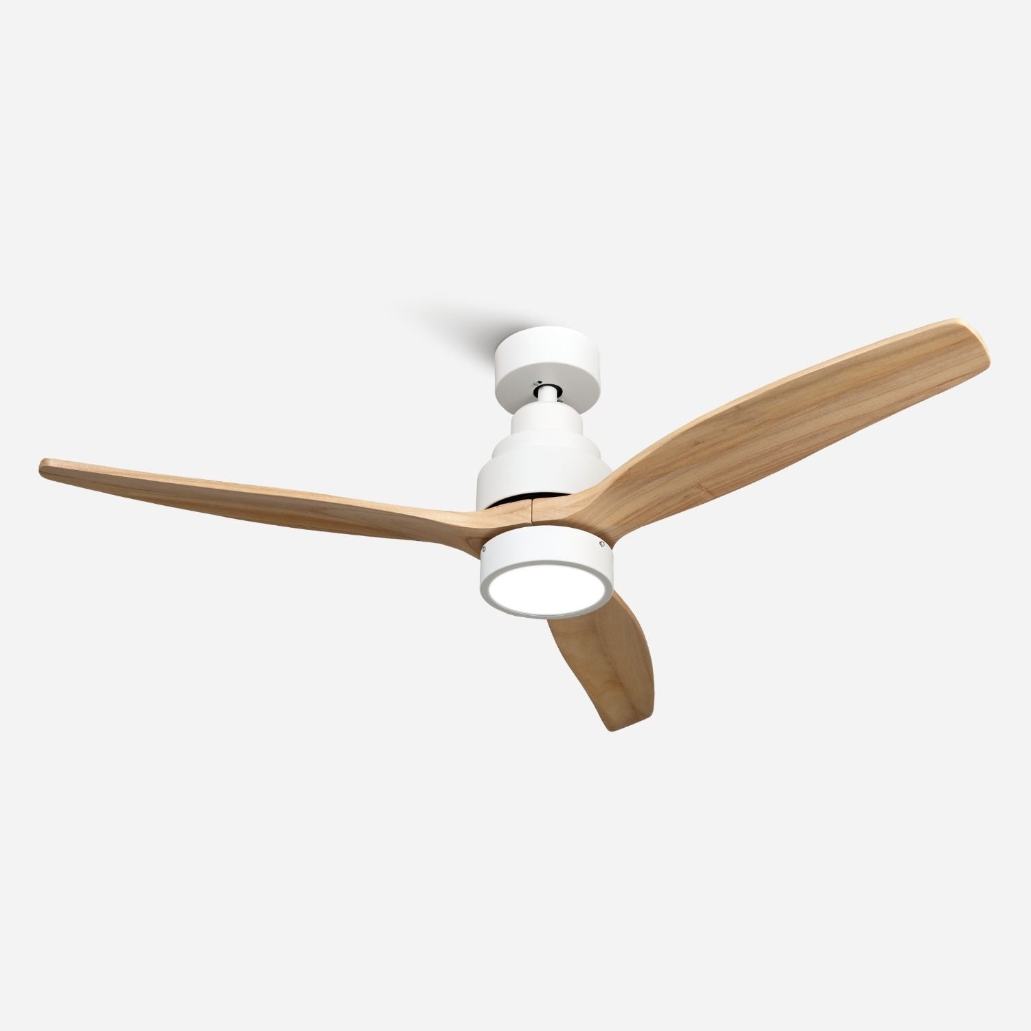 NÖRDI Breeze Birch | Ventilador de Techo con Luz LED y Acabado en Madera Clara