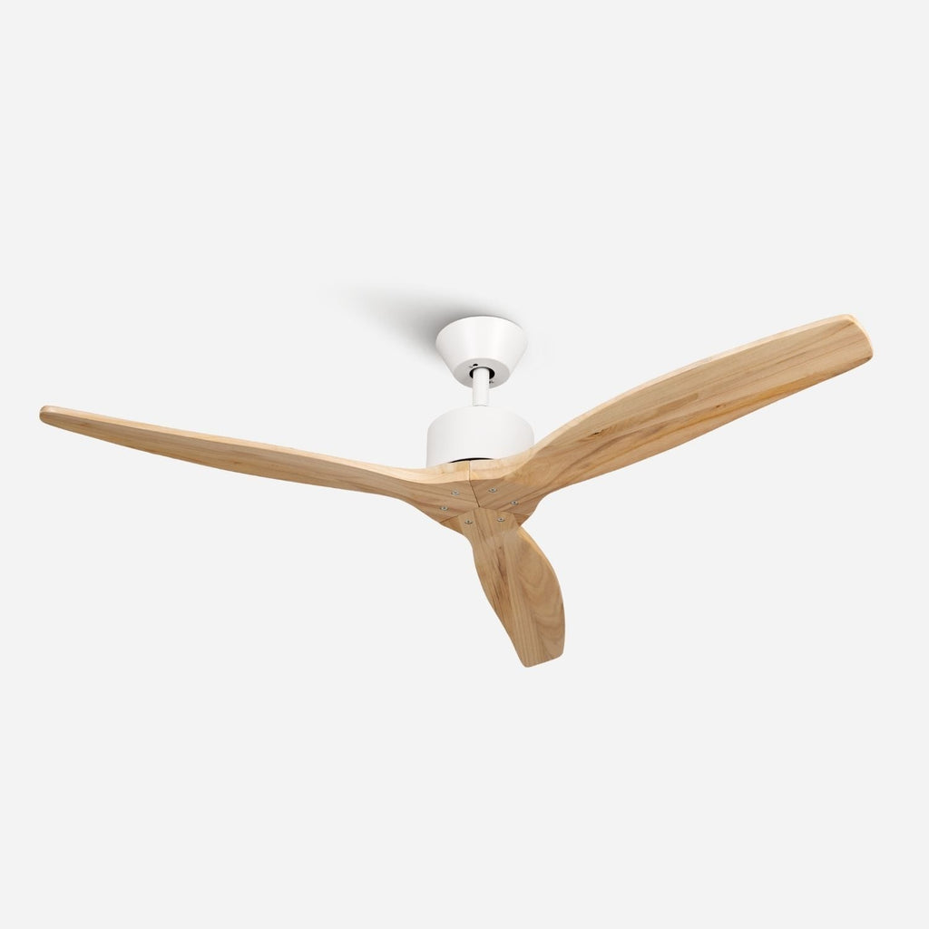 NÖRDI Breeze Ash | Ventilador de Techo Silencioso con Aspas de Madera Natural