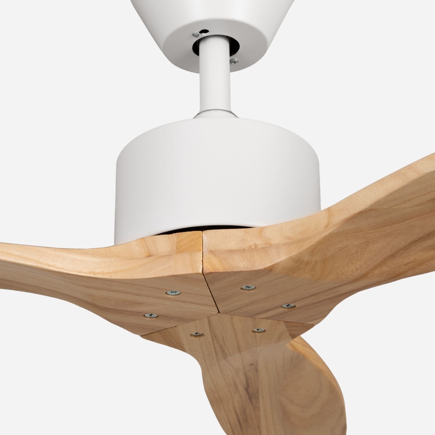 NÖRDI Breeze Ash | Ventilador de Techo Silencioso con Aspas de Madera Natural