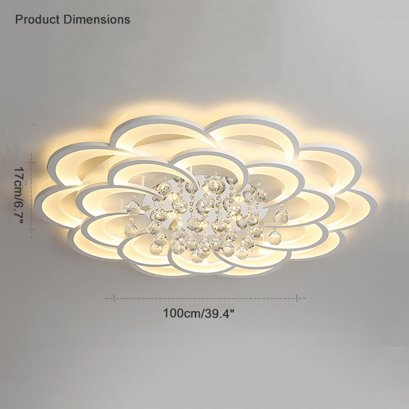 NÖRDI Flora | Lámpara de Techo LED de Cristal Regulable