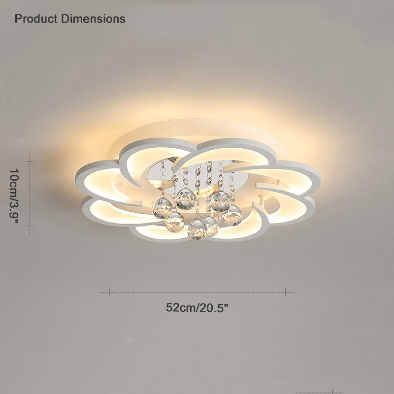 NÖRDI Flora | Lámpara de Techo LED de Cristal Regulable