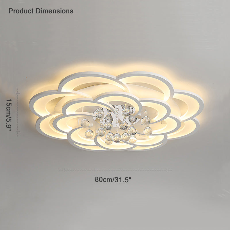 NÖRDI Flora | Lámpara de Techo LED de Cristal Regulable